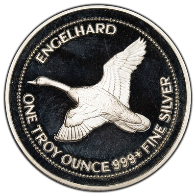SOLD Engelhard The Canadian Prospector 1oz .999 Fine Silver Round Proof - Hairlines