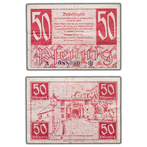 SOLD Germany Württemberg-Hohenzollern 1947 50 Fifty Pfennig Note