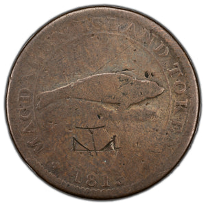 SOLD Lower Canada 1815 Magdalen Island Token LC-1 - Damage
