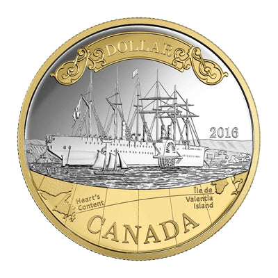 Canada 2016 Transatlantic Cable 150th Anniversary Deluxe .9999 Fine Silver Proof Set