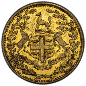 SOLD Hudsons Bay Company (1857) Eastmain 1/4 Made Beaver Token CH #FT3 BR #928