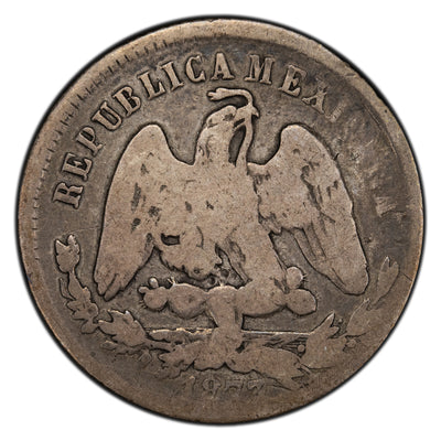 Mexico 1873 25 Centavos Silver Coin