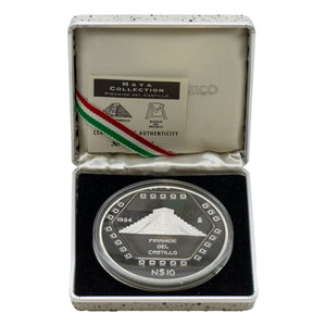 SOLD Mexico 1994 Piramide De Castillo 5oz .999 Fine Silver Proof Coin