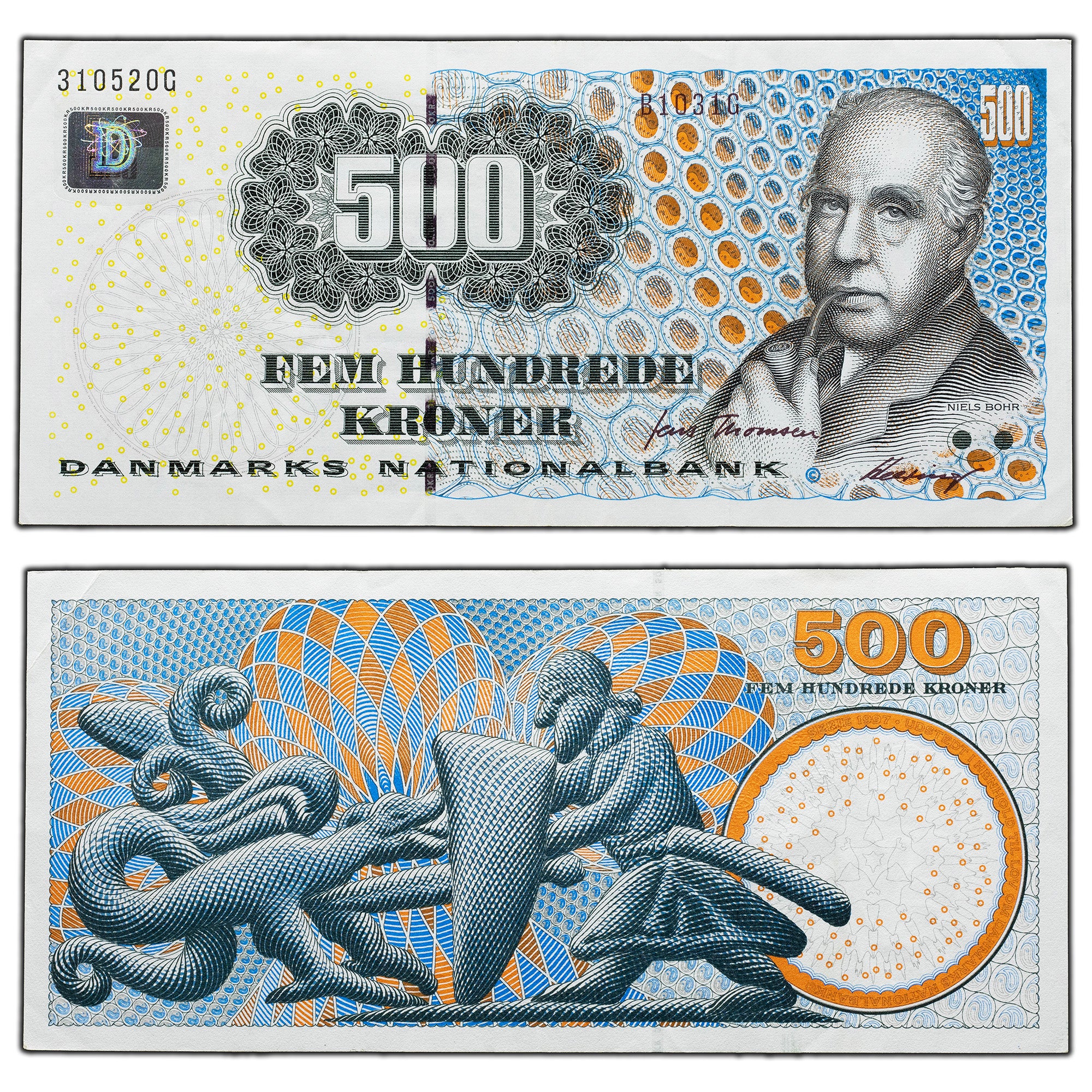 SOLD Denmark 1997 500 Kroner Note P #58b - Circulated - The Toronto ...