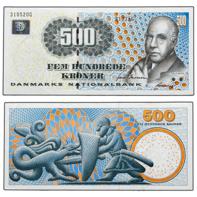 SOLD Denmark 1997 500 Kroner Note P #58b - Circulated