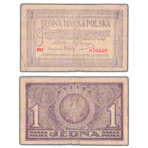 SOLD Poland 1919 1 One Marka Note P #19