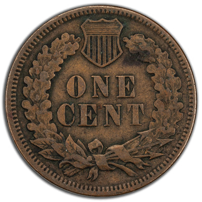 United States 1886 Type 1 1c Indian Head Cent Coin - Obv. Minor Scratch