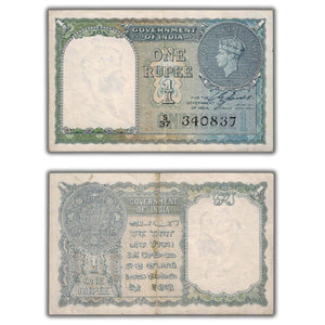 SOLD India 1940 1 One Rupee Note P #25a