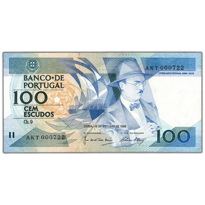 SOLD Portugal 1986 100 Escudos Note P #179a - VF