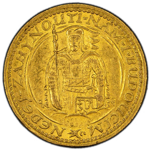 SOLD Czechoslovakia 1927 1 One Dukat Gold Coin