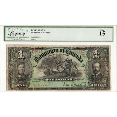 $1 1897 Dominion of Canada Note DC-12 - Legacy F-15