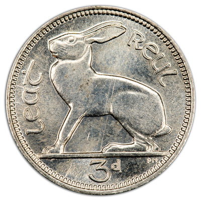 Ireland 1934 3 Three Pence Coin - Uncirculated