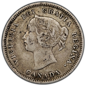 SOLD Canada 1886 Small 6 5 Cents Silver Coin - Fine