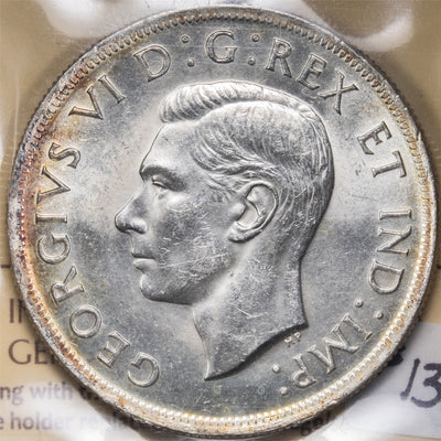 SOLD Canada 1938 $1 Silver Dollar Coin - ICCS AU-58
