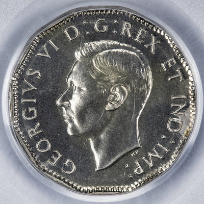 SOLD Canada 1947 Maple Leaf 5 Cents Coin - PCGS SP-64