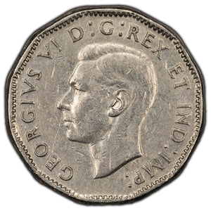 SOLD Canada 1947 Dot 5 Cents Nickel Coin - VF