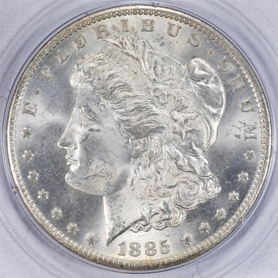 SOLD United States 1885-O $1 Morgan Dollar Silver Coin - PCGS MS-64 OGH Rattler