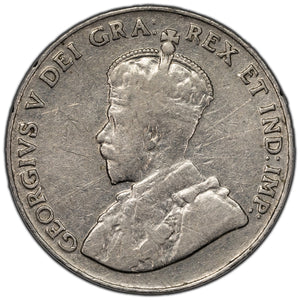 SOLD Canada 1925 5 Cents NIckel Coin - Key Date - Scratches