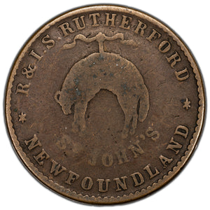 SOLD Canada Newfoundland ND Rutherford Token NF-1A1