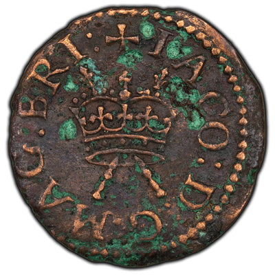 Ireland 1603-26 James I Farthing Coin MM: Cross S-6522