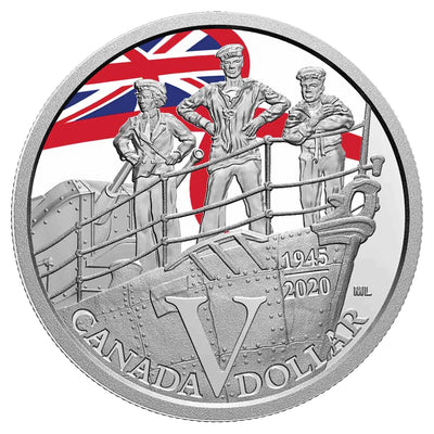 Canada 2020 75th VE-Day Navy Special Edition Silver Dollar Proof Set