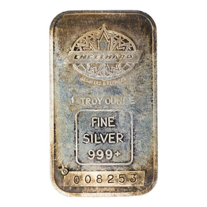 SOLD Engelhard Maple Leaf 1oz .999 Fine Silver Bar