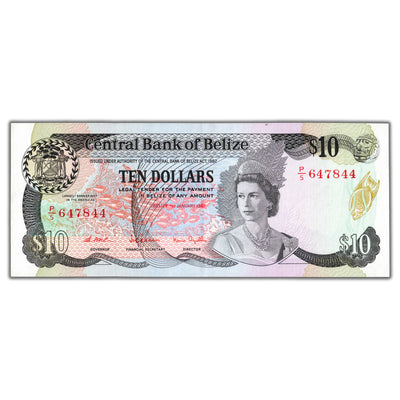 SOLD Belie 1987 $10 Ten Dollars Note P #48a - Crisp EF/AU