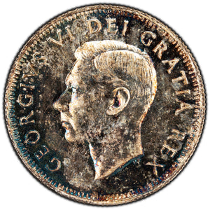 SOLD Canada 1951 High Relief 25 Cents Quarter Silver Coin - Choice Uncirculated