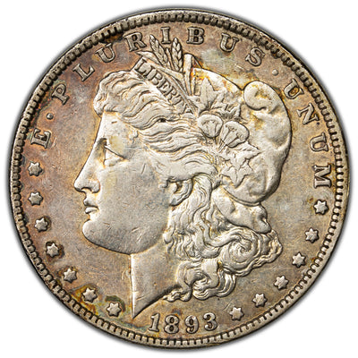 United States 1893 $1 Morgan Dollar Silver Coin