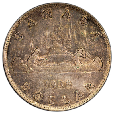 SOLD Canada 1938 $1 Silver Dollar Coin - Extra Fine