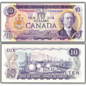 SOLD $10 1971 Bank of Canada Note Lawson-Bouey TH Prefix BC-49c - Choice UNC