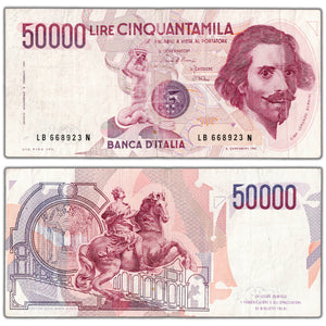 SOLD Italy 1984 50,000 Lire Note P #113a - Circulated