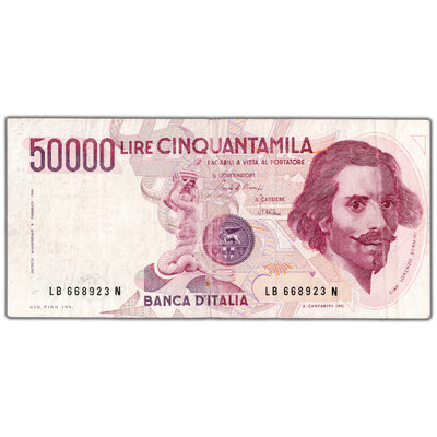 SOLD Italy 1984 50,000 Lire Note P #113a - Circulated