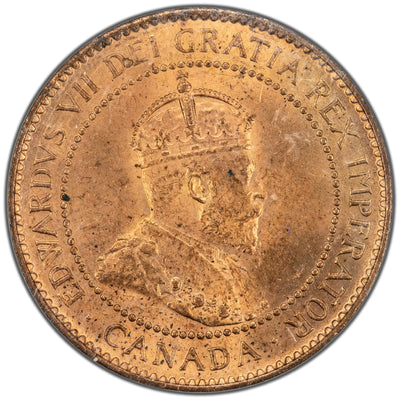 Canada 1904 One Large Cent Coin - ICCS MS-65