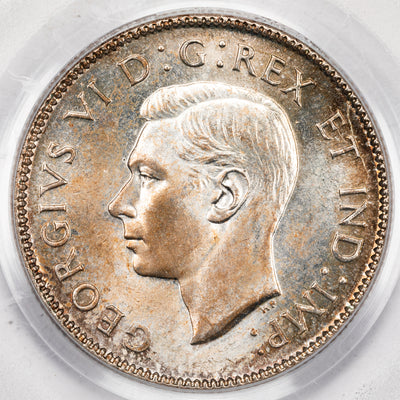 SOLD Canada 1947 25 Cents Quarter Silver Coin - PCGS MS-63