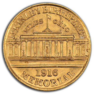SOLD United States 1916 McKinley G$1 Gold Dollar Coin - Uncirculated