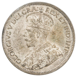 Canada 1928 25 Cents Quarter Silver Coin - ICCS MS-63