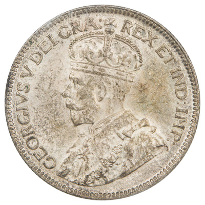 Canada 1928 25 Cents Quarter Silver Coin - ICCS MS-63