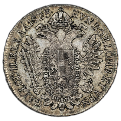Hungary 1823 A 1/2 Thaler Silver Coin