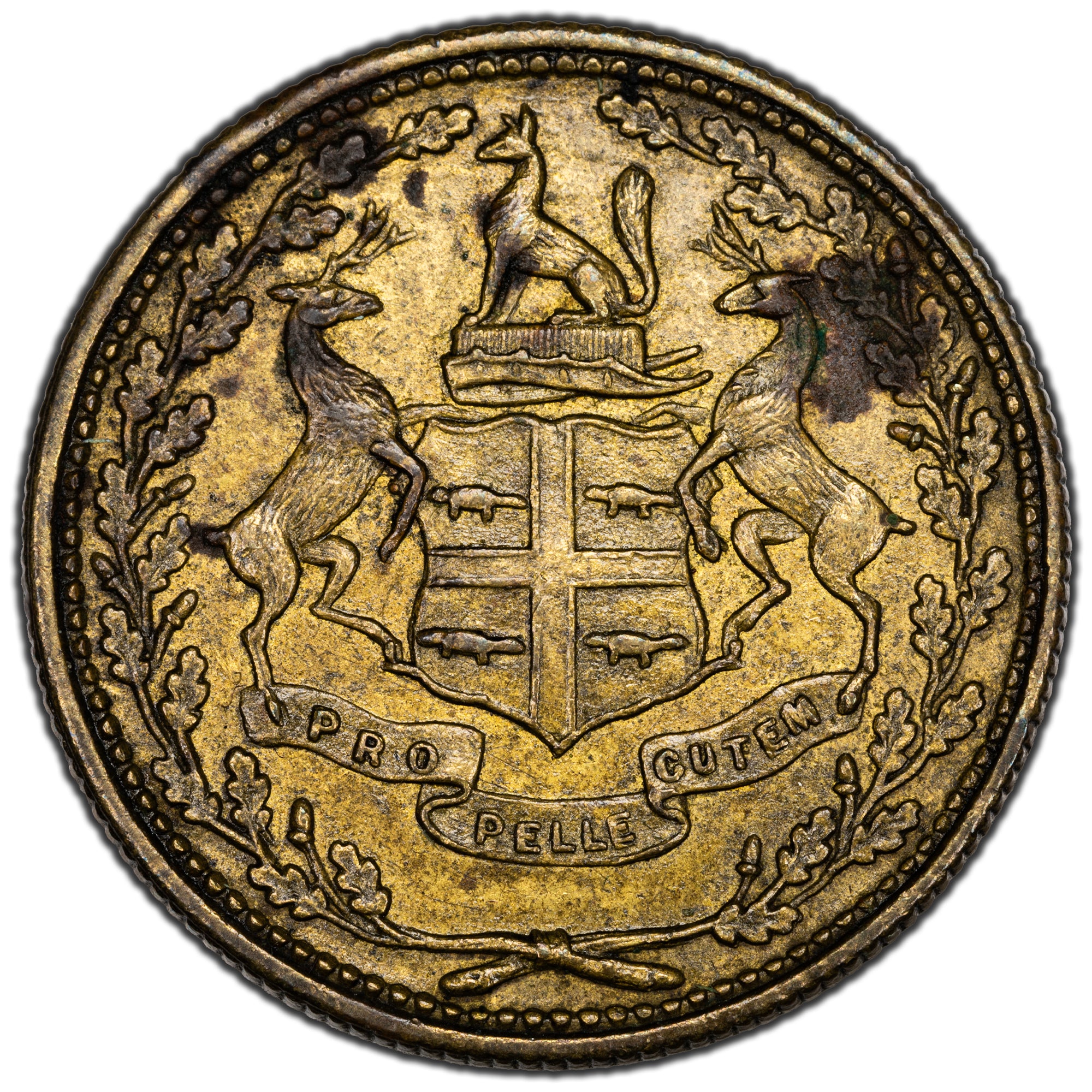 Hudsons Bay Company (1857) Eastmain 1/2 Made Beaver Token CH #FT2 BR ...