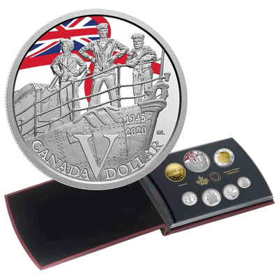 Canada 2020 75th VE-Day Navy Special Edition Silver Dollar Proof Set