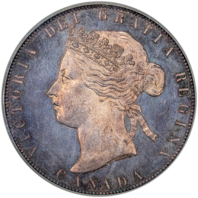 Canada 1870 LCW RE 50 Cents Silver Coin - PCGS Specimen SP-65
