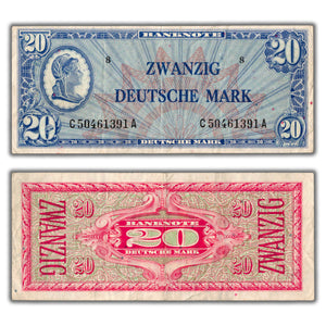 SOLD Germany Federal Republic N.D (1948) 20 Twenty Mark Note P #9a - VF