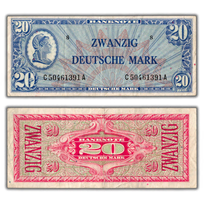SOLD Germany Federal Republic N.D (1948) 20 Twenty Mark Note P #9a - VF