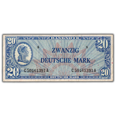 SOLD Germany Federal Republic N.D (1948) 20 Twenty Mark Note P #9a - VF