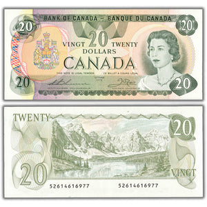 SOLD $20 1979 Bank of Canada Note Thiessen-Crow BC-54c - Choice UNC