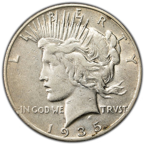 SOLD United States 1935-S $1 Peace Dollar Silver Coin