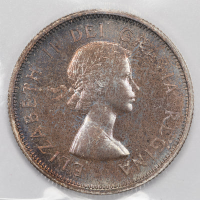 Canada 1954 25 Cents Quarter Silver Coin - ICCS Proof-Like PL-67