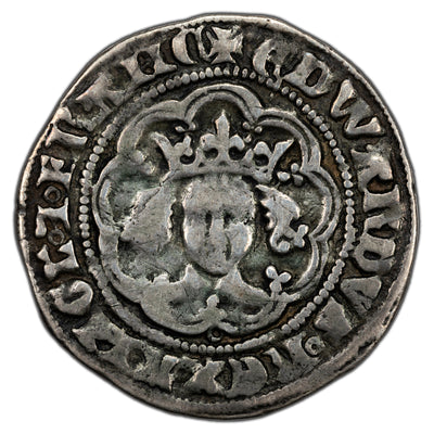 SOLD Great Britain Edward III 1351-2 Series G London Half Groat Hammered Silver Coin S #1574