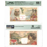 Saint Pierre & Miquelon ND (1963) 2 New Francs / 100 Francs P #32 - PMG Gem UNC-66 EPQ
